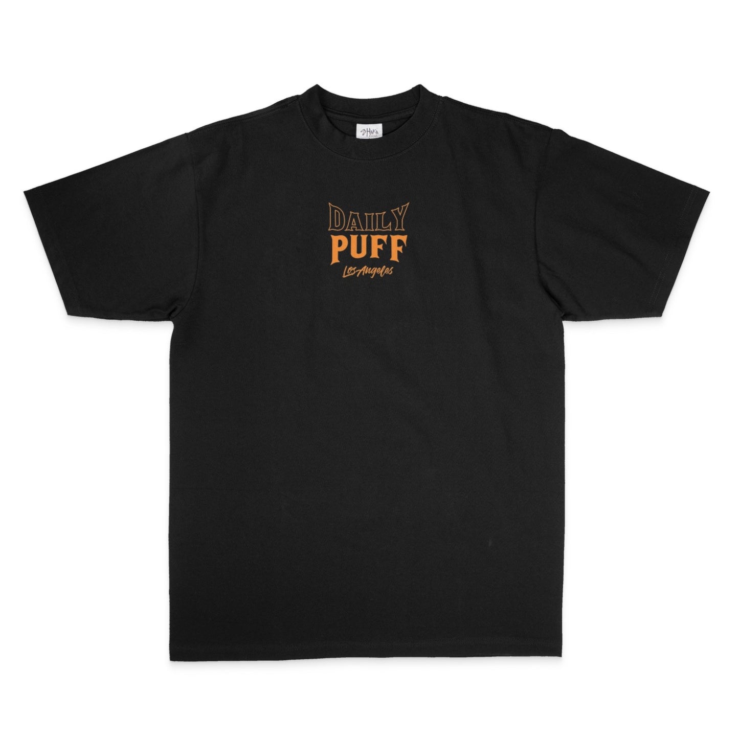 DAILY PUFF PREMIUM HEAVYWEIGHT TEES V3 BLACK | SHAKA WEAR 100% US COTTON