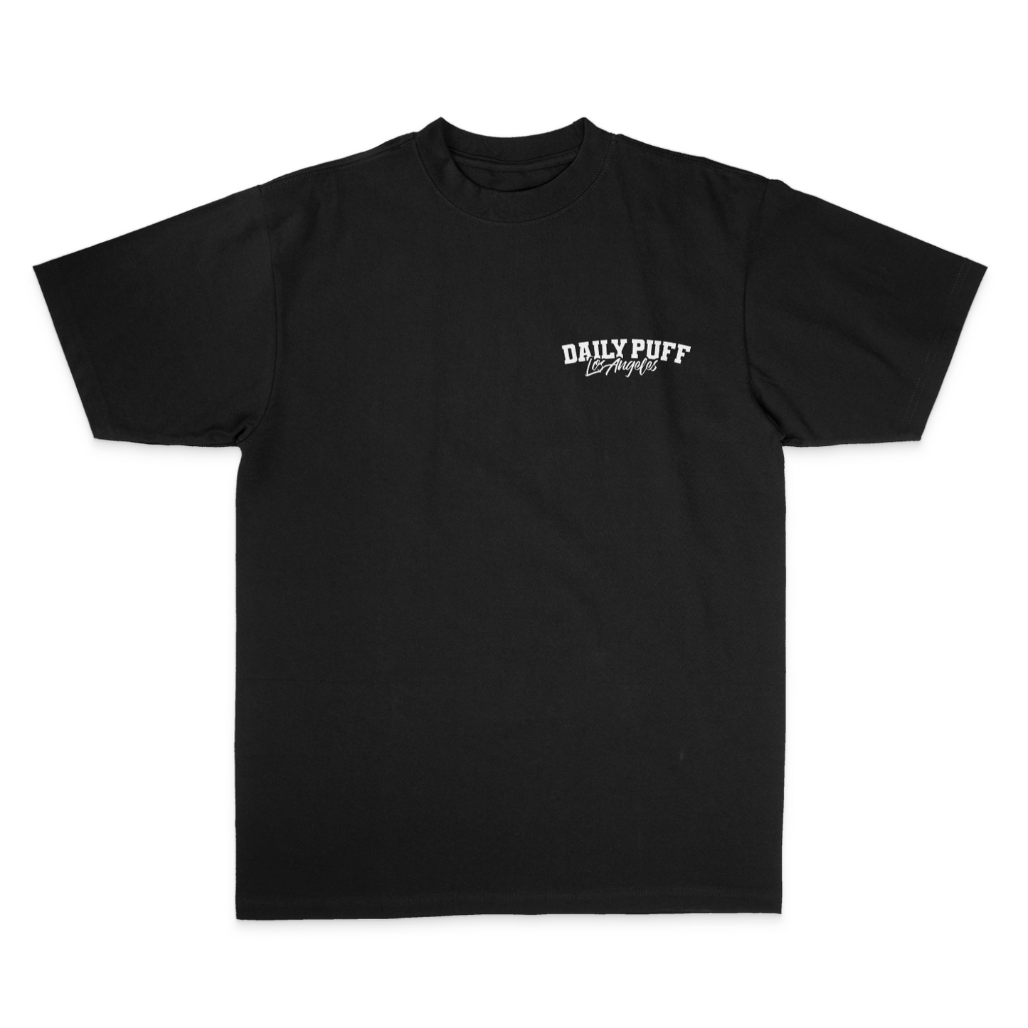 DAILY PUFF PREMIUM HEAVYWEIGHT TEES V1 BLACK | SHAKA WEAR 100% US COTTON
