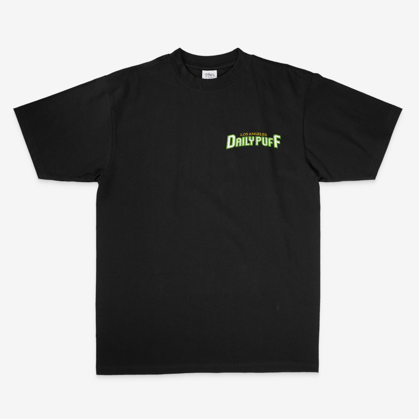 DAILY PUFF PREMIUM HEAVYWEIGHT TEES V4 BLACK | SHAKA WEAR 100% US COTTON