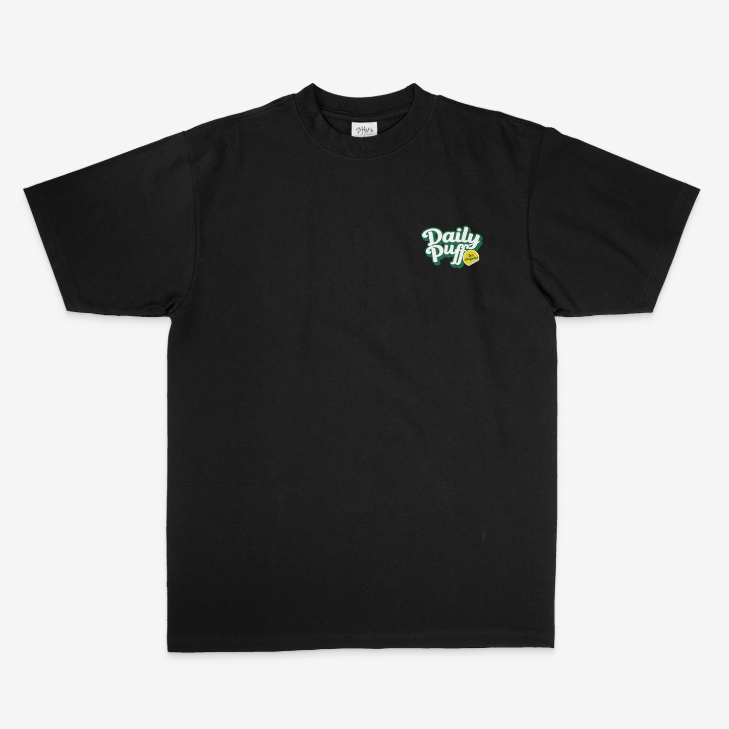 DAILY PUFF PREMIUM HEAVYWEIGHT TEES V5 BLACK | SHAKA WEAR 100% US COTTON